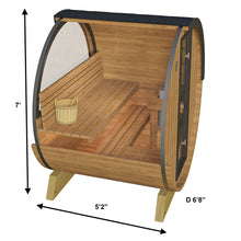 Load image into Gallery viewer, Outdoor Barrel Sauna 160L Kit, 2-3 persons
