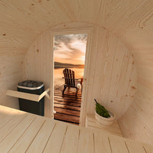 Load image into Gallery viewer, Outdoor Barrel Sauna, 4 persons