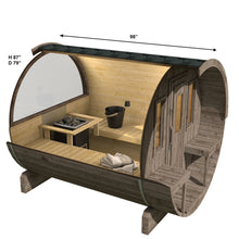 Load image into Gallery viewer, Outdoor Barrel Sauna 250L Kit 6 persons

