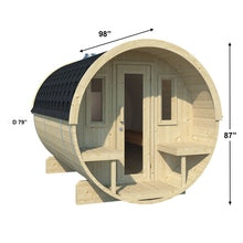 Load image into Gallery viewer, Outdoor Barrel Sauna 250 Kit, 4-6 persons
