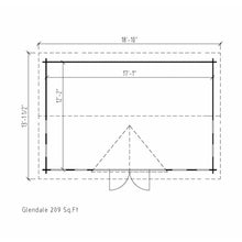 Load image into Gallery viewer, 12x17 Cabin Glendale