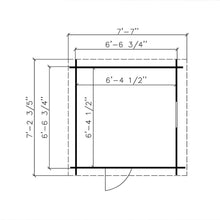 Load image into Gallery viewer, 7X7 Shed Colorado