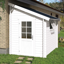 Load image into Gallery viewer, White Painted DIY Shed Sanibel By Whole Wood Cabins