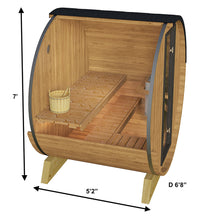 Load image into Gallery viewer, Outdoor Barrel Sauna 160 Kit, 2-3 persons
