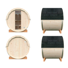Load image into Gallery viewer, Outdoor Barrel Sauna, 4 persons
