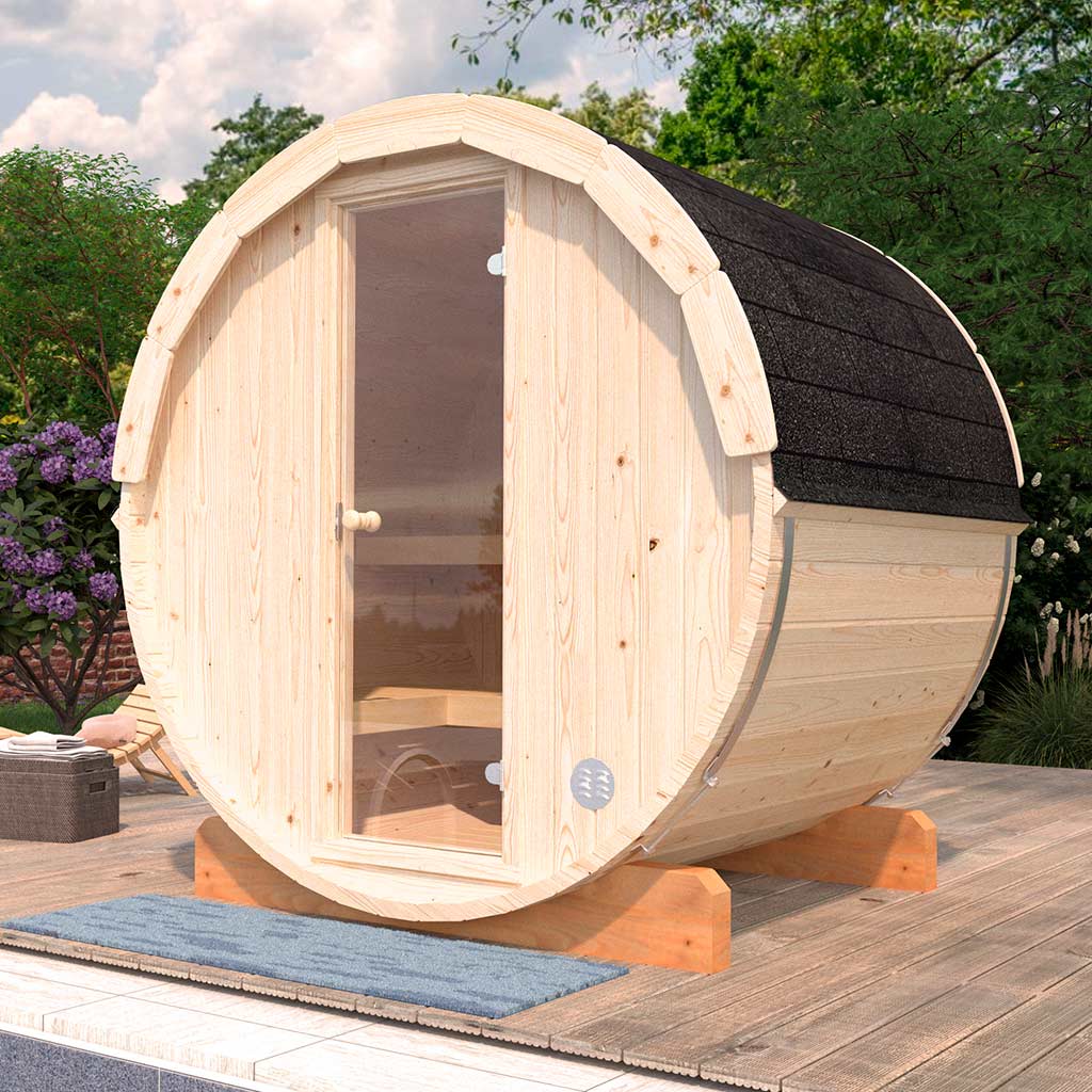 Outdoor Barrel Sauna, 4 persons