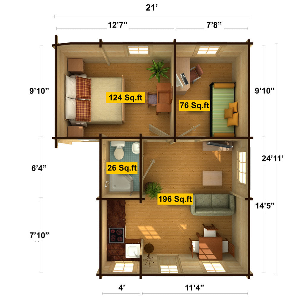425 Sf Examples Size Emily 422 Sq.Ft