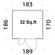 Load image into Gallery viewer, 6x6 Shed Captiva
