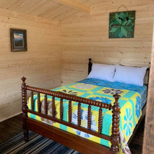 Load image into Gallery viewer, Natural Wooden Interior With Bed by WholeWoodCabins
