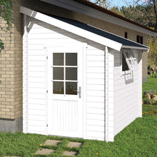 Load image into Gallery viewer, White Painted DIY Shed Sanibel By Whole Wood Cabins
